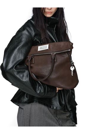 Borsa a spalla 5AC Loved to Death media in pelle marrone MAISON MARGIELA | SB1WG0074P8565T2180